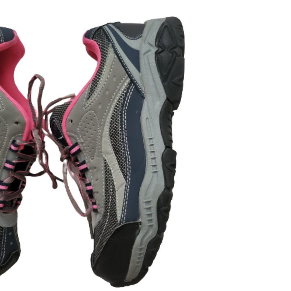 Brahma Women's Sarah Steel Toe Low Work Safety Shoe Gray/Pink Size USA 10 - Picture 6 of 12